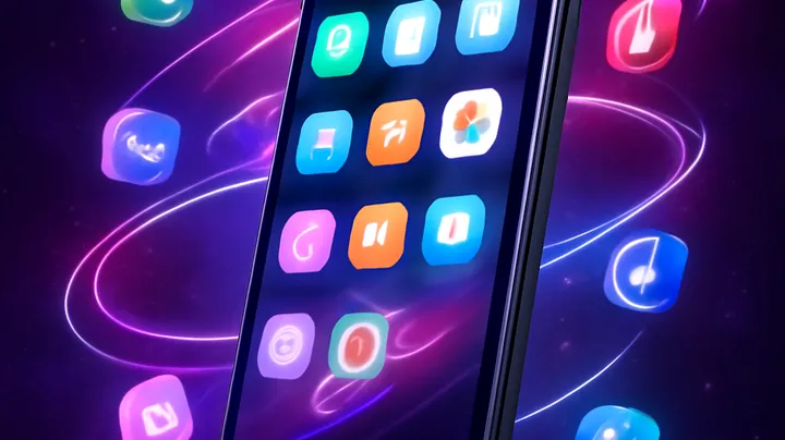 BETPH7 COM Sleek smartphone floating in space